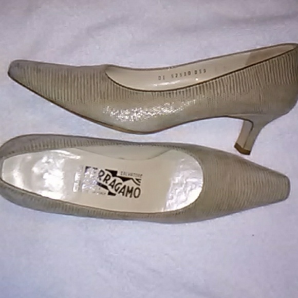Authentic Salvatore Ferragamo Leather Heels - Picture 8 of 8